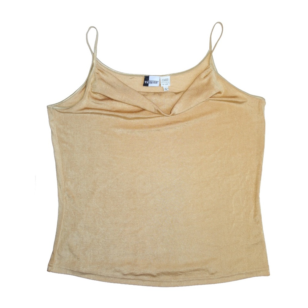 Together Y2K Gold Slinky Tank